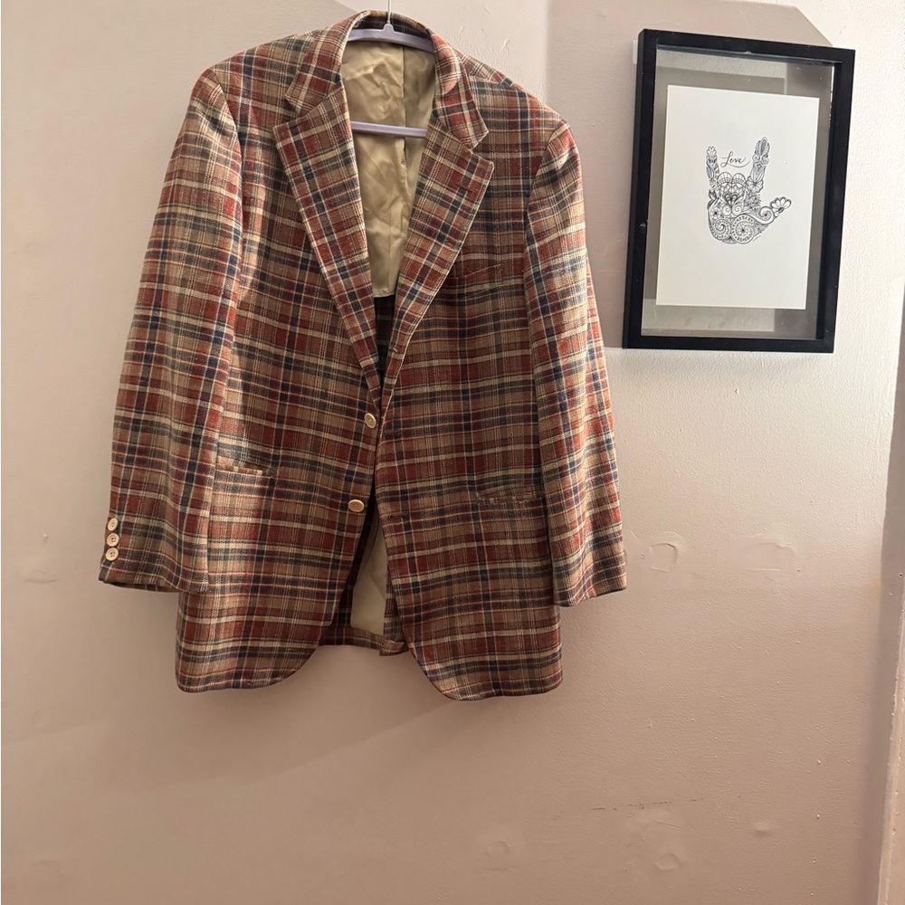Vintage Plaid Sport Coat